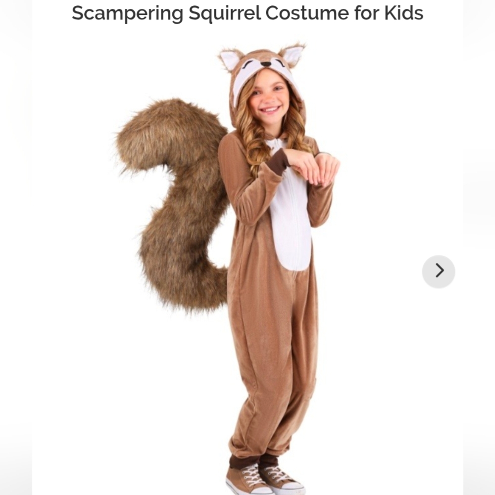 Brown Scampering Squirrel Costume for Kids